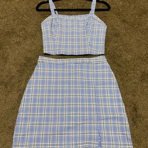 Hollister skirt & tank set, medium, worn once - basically brand new